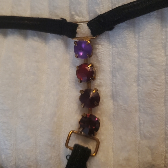 Vintage Victoria's Secret Black Thong Size Small - Picture 4 of 6